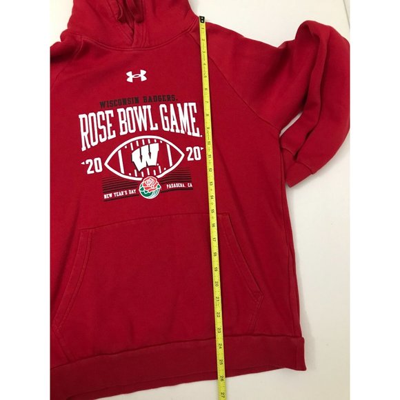 Under Armour Wisconsin Badgers Rose Bowl 2020 Men’s S Red Sweatshirt *12 - Picture 3 of 4